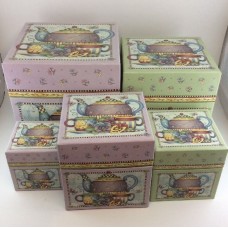 Debbie Mumm Teapot Nesting Boxes Set Of 5   172814368148